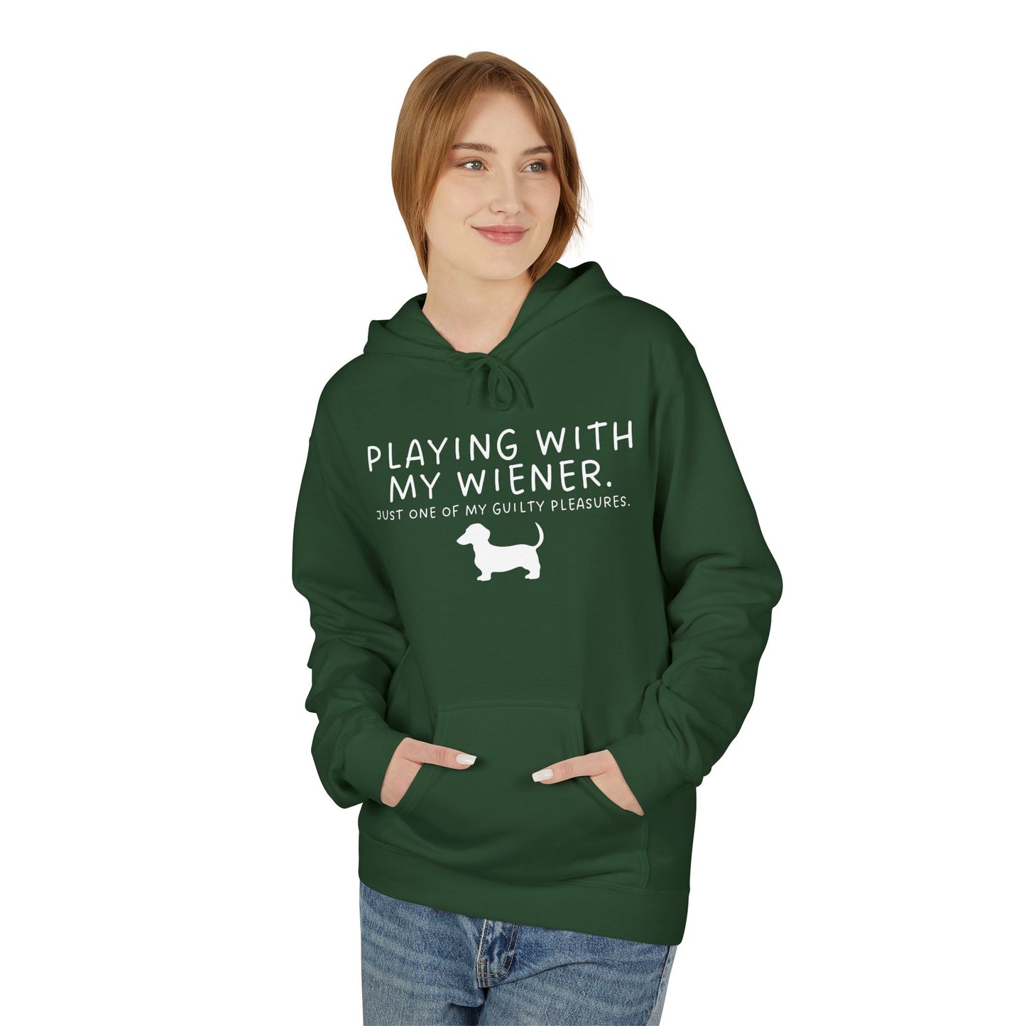 Wiener Dog Pun Hoodie, Dachshund Lover Gift, Funny Dog Quote Sweatshirt, Cute Puppy Joke Pullover, Dog Mom Dad Present, Pet Owner Apparel